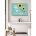 thumbnail image 6 of Sunflowers Wall Art for Living Room,Canvas Picture Wall Decor for Bathroom Bedroom,Modern Bee You Are My Sunshine Teal Green Painting Artwork for Office Kitchen Hallway Dining Room Home Decor 16"x20", 6 of 8