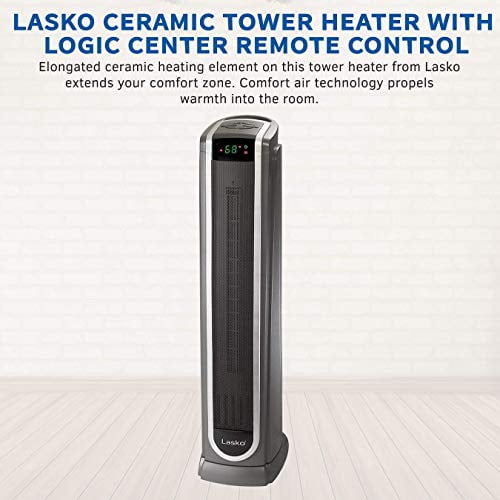 Lasko 5572 Ceramic Tower Space Heater with Logic Center Digital Remote  Control-Features Built-in Timer and Oscillation, 7.3â€³L x 9.2â€³W x  29.75â€³H | Walmart Canada