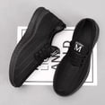 thumbnail image 4 of Men's White Hollow Mesh Slip-On Breathable Running Sneakers Elastic No-Tie Casual Shoes, 4 of 5