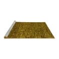 thumbnail image 2 of Ahgly Company Machine Washable Indoor Rectangle Abstract Yellow Modern Area Rugs, 7' x 9', 2 of 4