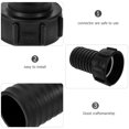 thumbnail image 2 of Conector de tanque de mano con junta de barril, accesorio IBC, reemplazo de manguera resistente de plástico, 2 of 6