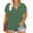 Army Green, variant on Ayolanni Green T Shirts for Women Plus Size Short Sleeve V-Neck Solid T-Shirts Girls'Tops, Tees & Blouses 2x