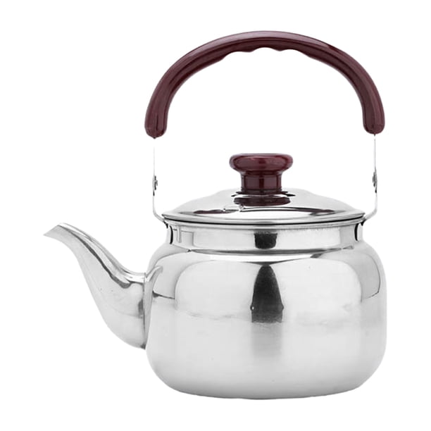 Tetera de acero inoxidable Tetera práctica Tetera hervida Tetera hirviendo (1L)