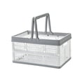 thumbnail image 2 of Kmbangi Collapsible Shopping Baskets Stackable Storage Crate with Handle, 2 of 9