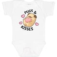 thumbnail image 3 of Inktastic Valentines Day Pugs & Kisses with Hearts Boys or Girls Baby Bodysuit, 3 of 5
