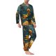 thumbnail image 2 of Fotbe Whimsical Starry Night Scene Pijama de Hombre con Estampado de Manga Larga, Conjunto de 2 Piezas, Ropa de Dormir Suave y Cómoda con Bolsillos-Small, 2 of 7
