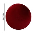 thumbnail image 3 of Velvet Wine Red Christmas Ball Ornament Large Size 15cm for Tree and Holiday Decor, 3 of 6