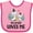 Pink and Fuchsia, variant on Inktastic Zebra My Nonno Loves Me Boys or Girls Baby Bib