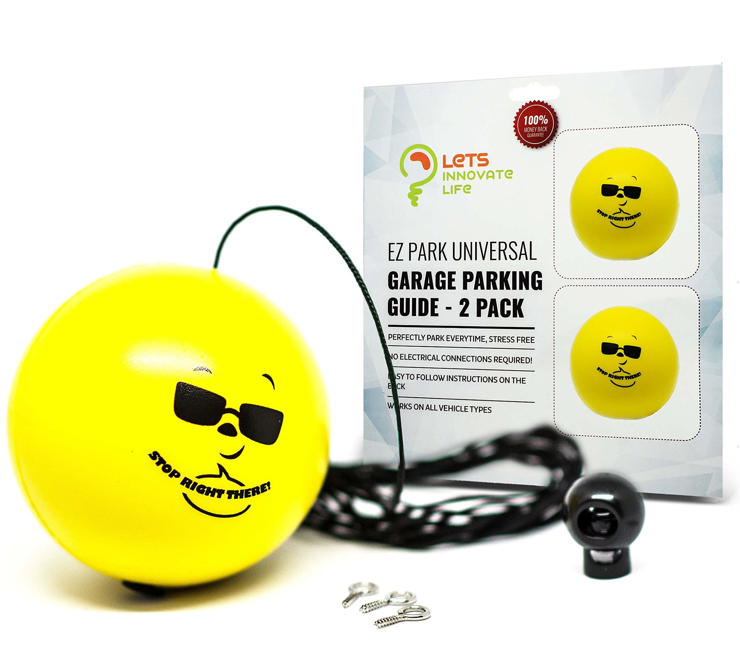 Double Garage Parking Aid Ball Guide System. Simple to install