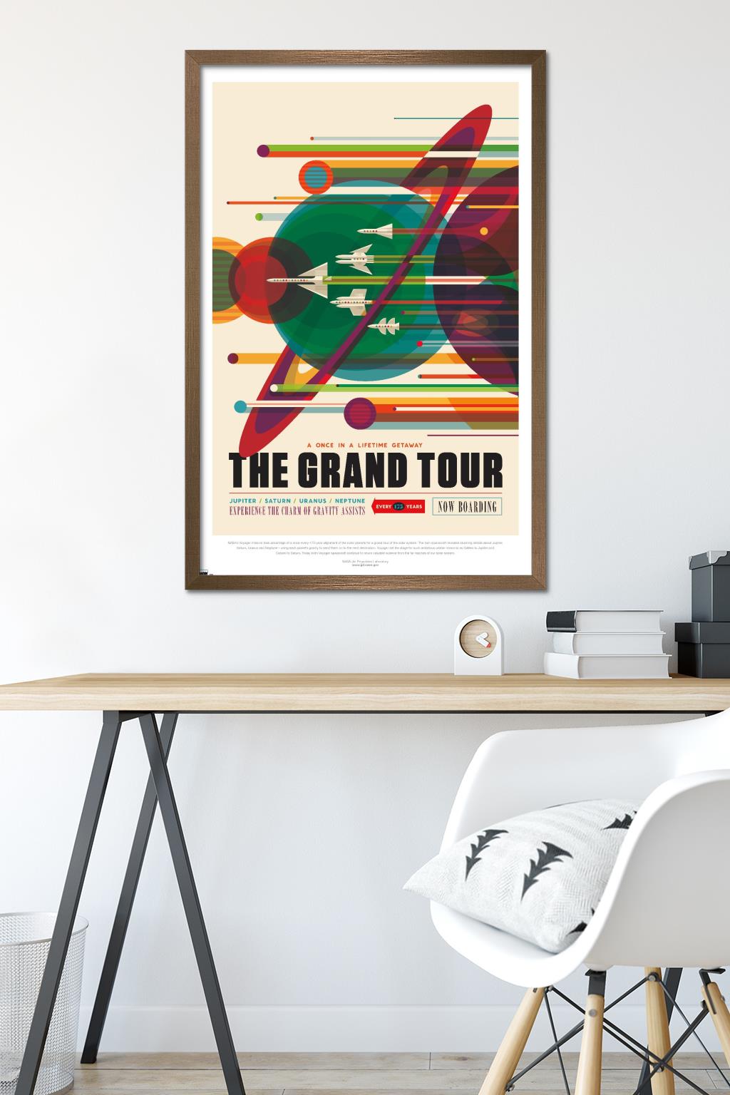 NASA - The Grand Tour Wall Poster, 22.375" x 34" Framed