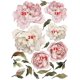thumbnail image 3 of Calcomanía de pared de peonías florales, flores de ramo de peonía, pegatina de pared extraíble para pelar y pegar, 3 of 5