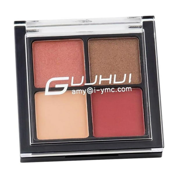 Sombra de ojos en crema mate con brillo ahumado natural de 4 colores 2