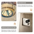 thumbnail image 5 of VENTOPYR 31.5'' Round Propane Fire Pit,40,000 BTU Concrete Fire Pit Table with Fire Glass, 5 of 6