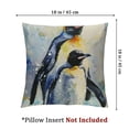 thumbnail image 4 of Creowell Decorative Throw Pillow Cover,Watercolor Penguin Mom and Baby  Throw Pillow Case Cushion Cover Home Décor Sofa Decorative Pillow White, 4 of 7