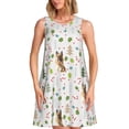 thumbnail image 1 of Lukts Robe Sans Manches Berger Allemand pour Femmes, Robe d'Été à Col Rond avec Poches, Adaptée à la Vie Quotidienne, Plage, Fête, 1 of 7