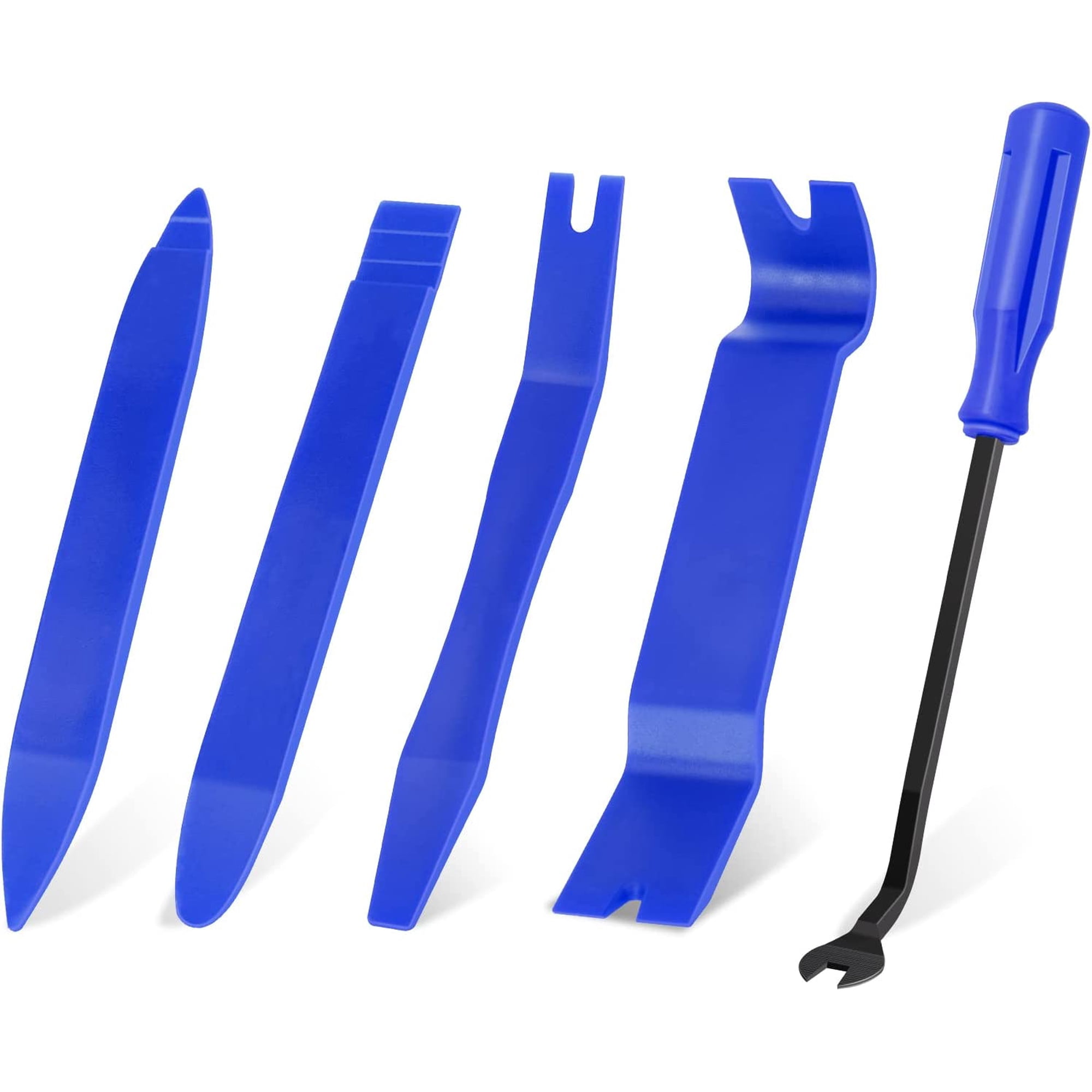 Auto Trim Removal Tool Set 5pcs Plastic Pry Tool Kit Auto Trim Tool Prying Tool Car Door Panel Clip Revmoal Tool Fasteners Remover
