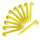 thumbnail image 1 of Juego de 10 clavijas Juego de tornillos Clavos a prueba de herrumbre Anclaje reutilizable Amarillo Zulema Estacas para tiendas de campaña, 1 of 8