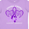thumbnail image 4 of Inktastic Staying Strong Together Alzheimer's Awareness Purple Ribbon Boys or Girls Toddler T-Shirt, 4 of 5