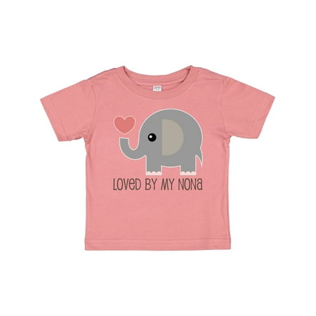 

Inktastic Loved by My Nona Grandma Gift Baby Boy or Baby Girl T-Shirt