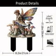 thumbnail image 6 of Uiz Merueh Garden Decor Fairy Garden Statue Outdoor Decor, Flower Fairy Outdoor Statues Fairy Figurine Lights Garden Decor for Outside Patio Lawn Yard Balcony, 6 of 6