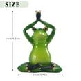 thumbnail image 3 of Resina Jardín Rana Estatua Artesanía Yoga Ranas Animal Estatuilla Ornamento (E) Sywqhk Libre de BPA, 3 of 7