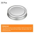 thumbnail image 3 of Mason Jar Lids, 30 Pack - Tinplate Canning Lids Regular Mouth Leak Proof Fits Storage Jars (Silver), 3 of 6
