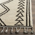 thumbnail image 3 of SAFAVIEH Kenya April Braided Geometric Fringe Area Rug, Ivory/Black, 6' x 9', 3 of 6