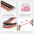 thumbnail image 6 of 1pair Double Layers Flat Boot Shoe Laces Strings Pink for Sneakers Tennis Shoes, 6 of 6