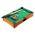 thumbnail image 2 of Mini mesa de billar, juego de bolas de billar, tacos portátiles fáciles de instalar, juguetes de piscina de madera para el escritorio interior del, 2 of 8