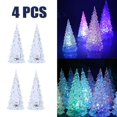 thumbnail image 1 of Árbol de Navidad con luz Led, acrílico, decoración de mesa festiva colorida, (hy), 1 of 5
