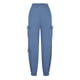 thumbnail image 1 of Pantalones cargo informales de color liso para mujer: cintura elástica, diseño con múltiples bolsillos, estilo jogger cónico para ropa de ocio y deportiva, 1 of 7