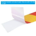 thumbnail image 4 of Uxcell Reflective Tape, 2"x98 Ft Waterproof Reflective Tape Warning Safety Tape Reflector for Trucks, Twill Yellow Red, 4 of 6