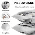 thumbnail image 5 of Throw Pillow Covers 24x24 Inch Set of 2, Horse Print Waterproof Outdoor Pillow Covers, Modern Watercolor Grey White Animals Decorative Cushion Pillowcases for Couch, Sofa, Bed, Garden, Patio, 5 of 9