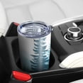thumbnail image 5 of 20 Oz Forest with Mountains Coffee Tumbler Double Wall Insulated Stainless Steel Water Bottle | Metal Reusable Thermoses Flask with Cup Cap | Leak & Sweat Proof with Anti-Dust Lid, 5 of 7
