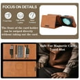 thumbnail image 3 of for Samsung Galaxy Z Flip 7 Wallet Case with 7 Card Slots, Detachable Magnetic Back Cover, Premium PU Leather Kickstand Drop Protective Shockproof Classic Flip Case for Galaxy Z Flip 7, Brown, 3 of 11