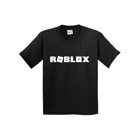 New Way 923 Youth T Shirt Roblox Logo Game Accent Small Black - roblox logo in black