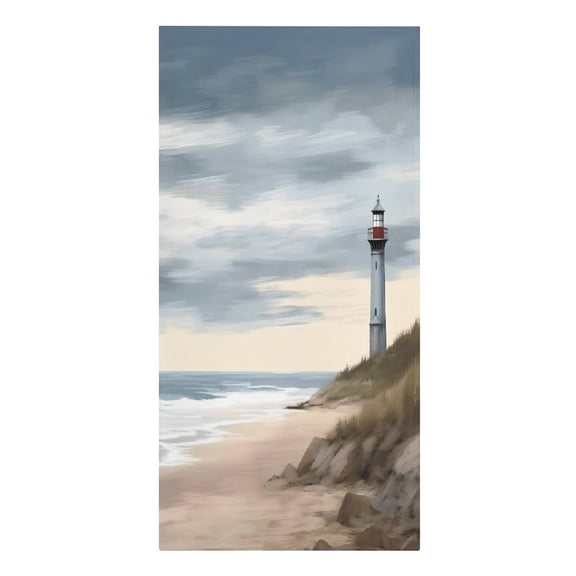 RKSupls Lighthouse Beach Sky Dunes Microfiber Beach Towel Absorbent Compact Towels for Swimming Pool Beach Travel Things for Vacation Essentials Adult Gift,61.4×30.3Inch