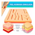 thumbnail image 3 of Kit Sutura Practica Herida Almohadilla Cirugia Medicina 3pzs, 3 of 7