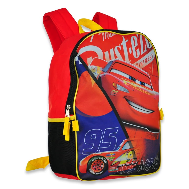 Disney Cars Boys 2 Piece Lightning McQueen Backpack With Lunchbox Set red multi one size