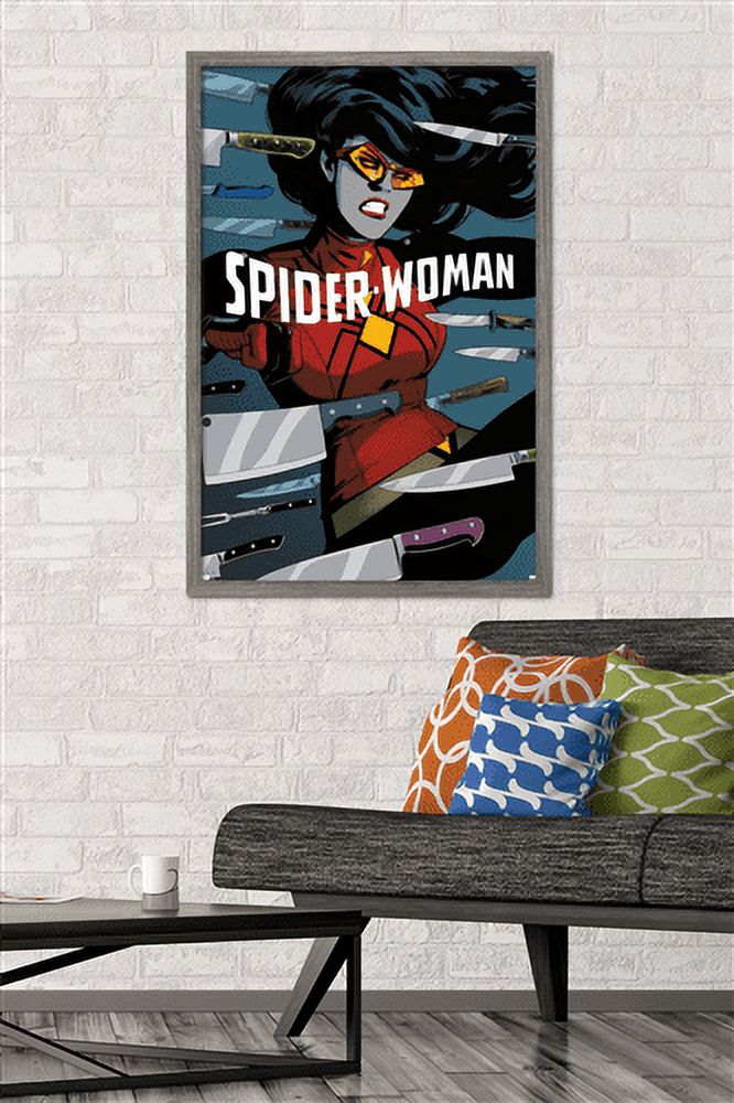 Marvel Comics - Spider Woman - Spider-Woman #6 Wall Poster, 22.375" x 34", Framed