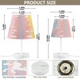 thumbnail image 3 of Magical Unicorn with Flowers Desk Lamp LED Table Nightstand Lamps with 3 Color Temperatures for Home Bedroom Living Room Decor 8x12, 3 of 8