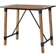 thumbnail image 1 of Beaumont Lane Rustic Lodge Industrial Wood and Metal Pub Table in Beige, 1 of 8