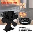 thumbnail image 1 of Xihbxyly Ventilador para Chimenea, 5 Aspas, Circulación Eficiente Del Calor, Autogenerado, No Requiere Batería, Funcionamiento Silencioso, Mejora El Rendimiento de La Estufa, Solución para Calentar E, 1 of 2