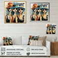 thumbnail image 4 of Designart "Stylish Woman With Chapeaux I" Fashion Floater Framed Canvas Print, 4 of 7