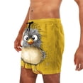 thumbnail image 6 of BRGZLK Mens Beach Shorts Summer Drawstring Waist Funny Cute Animal Expression Printing Summer Swim Trunks Novelty Beachwear Sports Vacation Shorts with Pockets, 6 of 6