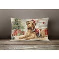 thumbnail image 2 of Carolines Treasures DAC1215PW1216 16 x 12 in. Unisex Airedale Terrier Christmas Fabric Decorative Pillow, 2 of 4
