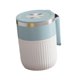 thumbnail image 3 of Taza de café con agitador automático Taza con agitador automático con tapa y asa Accesorio Mezclador eléctrico para otras bebidas Senderismo Viajes Azul blanco, 3 of 8
