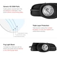 thumbnail image 2 of VIPMOTOZ Black Bezel OE-Style Front Fog Light Driving Lamp Housing Assembly For 2009-2012 Mitsubishi Galant, Driver & Passenger Side, 2 of 5