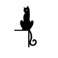 thumbnail image 2 of sruoe Halloween Black Cat Door Topper, Halloween Metal Cat Silhouette, Halloween Door Corner Decor, Halloween Home Decor for Entryway, Wall, Porch Display, 2 of 8