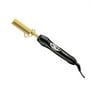 Andis High Heat Travel Size Professional 12" Ceramic Heated Hair Straightening Brush Comb, Black